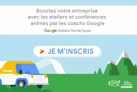 Ateliers numériques : boostez votre entreprise avec les ateliers et conférences animés par les coachs Google